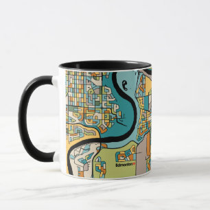 Edmonton City Map Mug