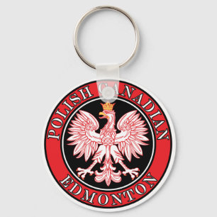 Edmonton Polish Canadian Eagle Keychain