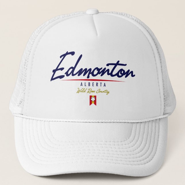 Edmonton Script Trucker Hat (Front)