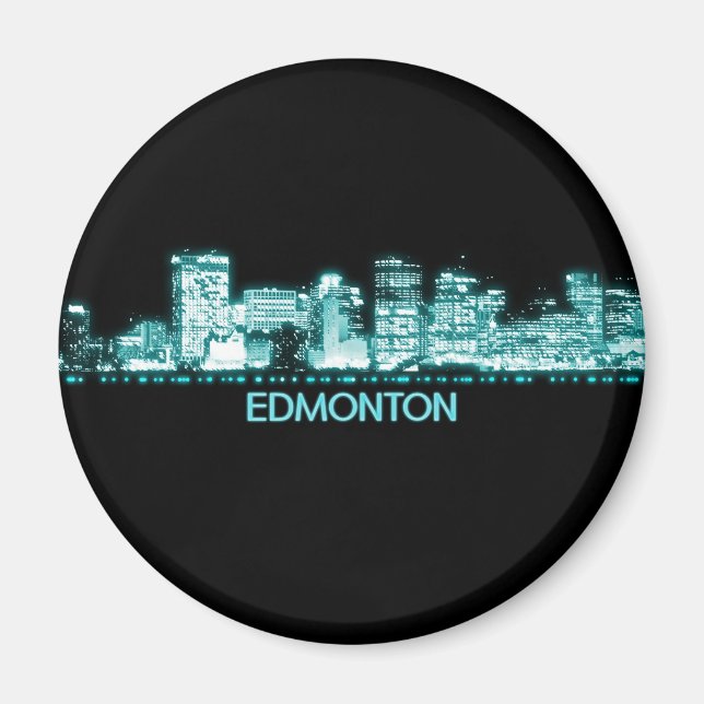Edmonton Skyline Magnet (Front)
