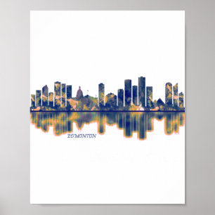 Edmonton Skyline Poster