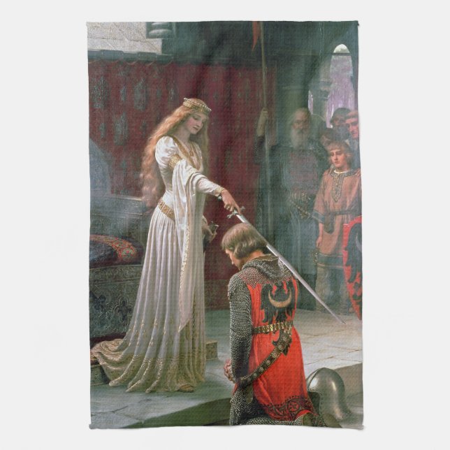 Edmund Blair Leighton Accolade Kitchen Towel (Vertical)