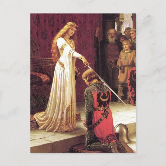 Edmund Blair Leighton : La carte postale Accolade (Devant)