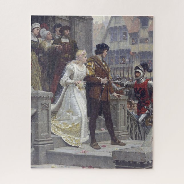 'Edmund Blair Leighton' Wedding Painting Jigsaw Puzzle (Vertical)