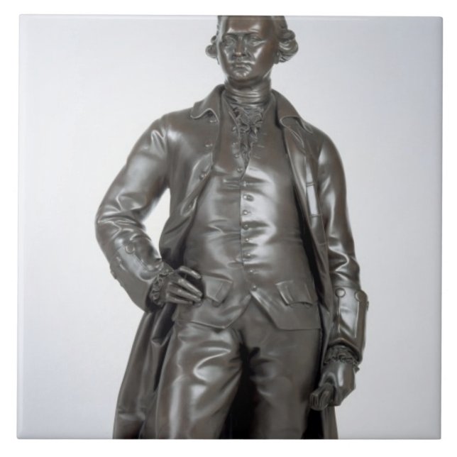 Edmund Burke (1729-97) 1865 (bronze) Tile (Front)
