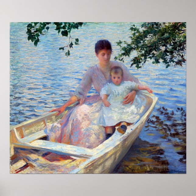 Edmund Charles Tarbell Mother and Child in a Boat Poster (Front)