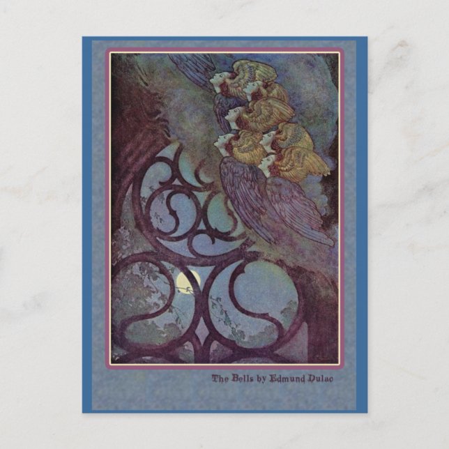Edmund Dulac Illustrates Edgar Allan Poe Postcard (Front)
