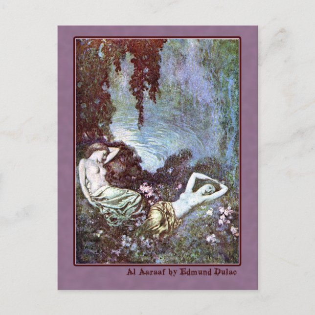 Edmund Dulac Illustrates Edgar Allan Poe Postcard (Front)