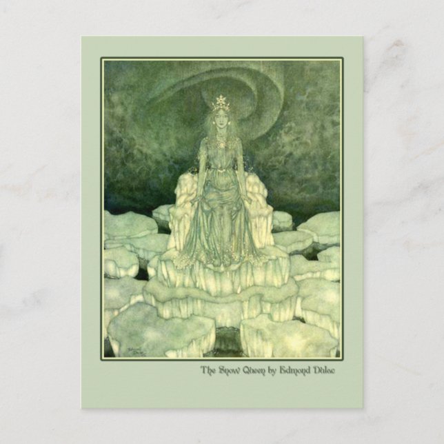 Edmund Dulac Illustration from The Snow Queen Postcard (Front)