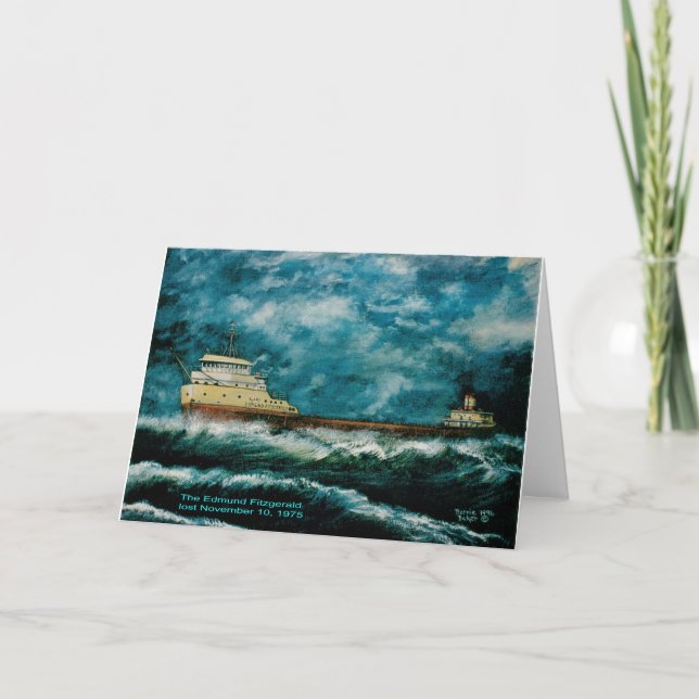 Edmund Fitsgerald 1996 with text Card (Front)