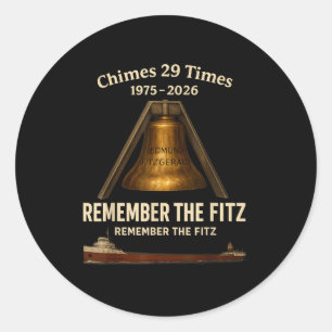Edmund Fitzgerald, Remember The Fitz Great Lakes M Classic Round Sticker
