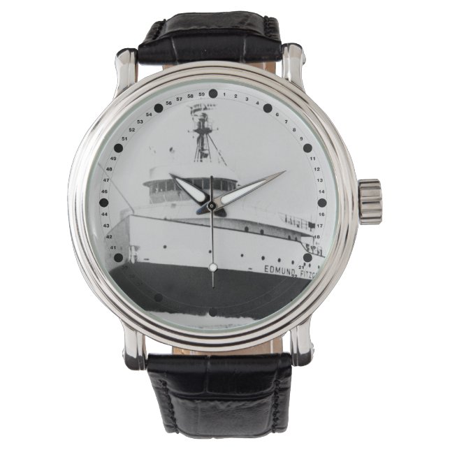 Edmund Fitzgerald Vintage Great Lakes Freighter Watch (Front)