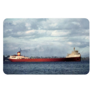 Edmund Fitzgerald Vintage Maritime Great Lakes Acr Magnet