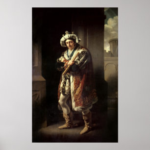 Edmund Kean  as Richard III, 1814 Poster