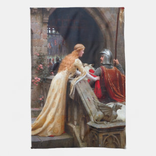 Edmund Leighton God Speed Kitchen Towel
