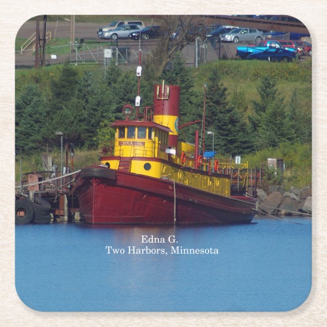 Edna G. paper coaster (Front)