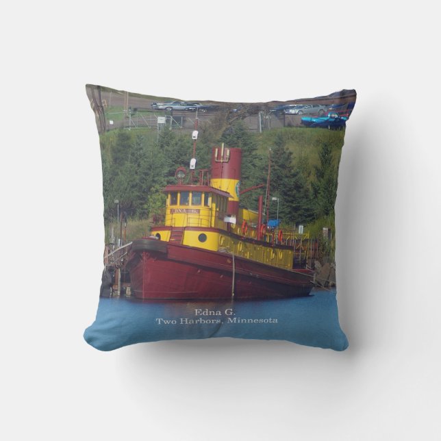 Edna G square pillow (Front)