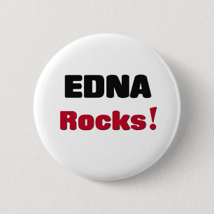 Edna Rocks 2 Inch Round Button