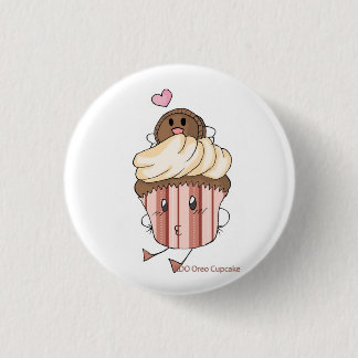 EDO Oreo Cupcake 1 Inch Round Button