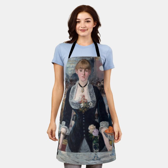 Edouard Manet - A Bar at the Folies-Bergere Apron (Worn)