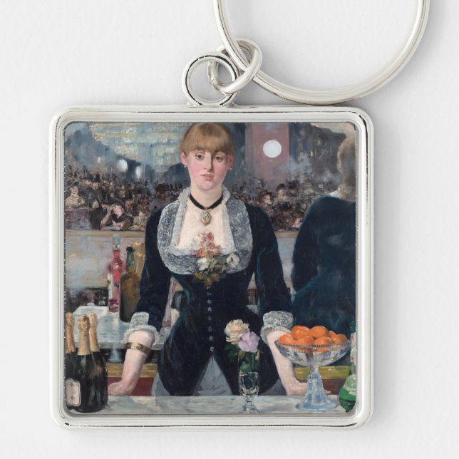 Edouard Manet - A Bar at the Folies-Bergere Keychain (Front)