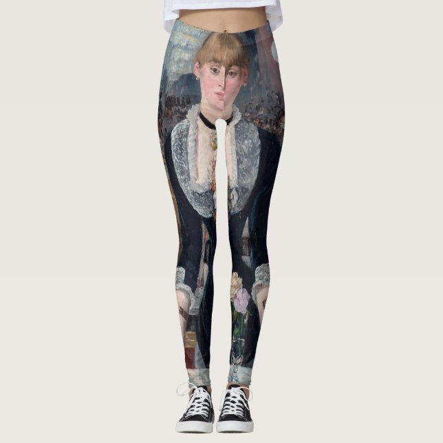 Edouard Manet - A Bar at the Folies-Bergere Leggings (Front)