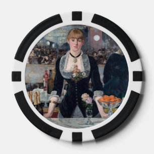 Edouard Manet - A Bar at the Folies-Bergere Poker Chips