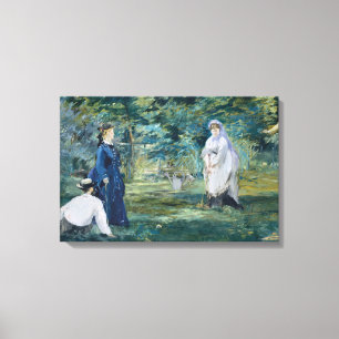 Edouard Manet - A Game of Croquet Canvas Print