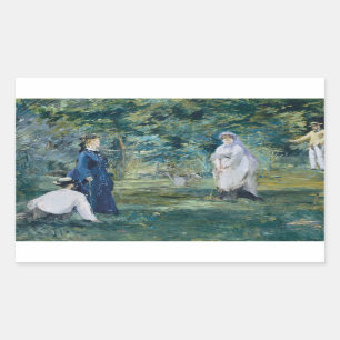 Edouard Manet - A Game of Croquet Sticker
