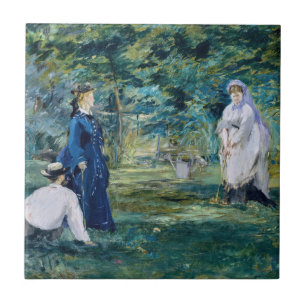 Edouard Manet - A Game of Croquet Tile
