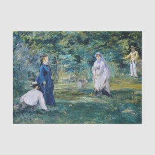 Edouard Manet - A Game of Croquet Tissue Paper