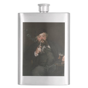 Edouard Manet - A Good Glass of Beer / Le bon bock Hip Flask