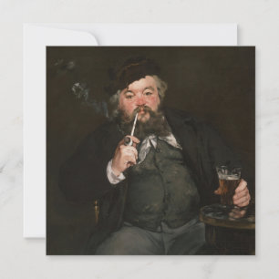 Edouard Manet - A Good Glass of Beer / Le bon bock Invitation