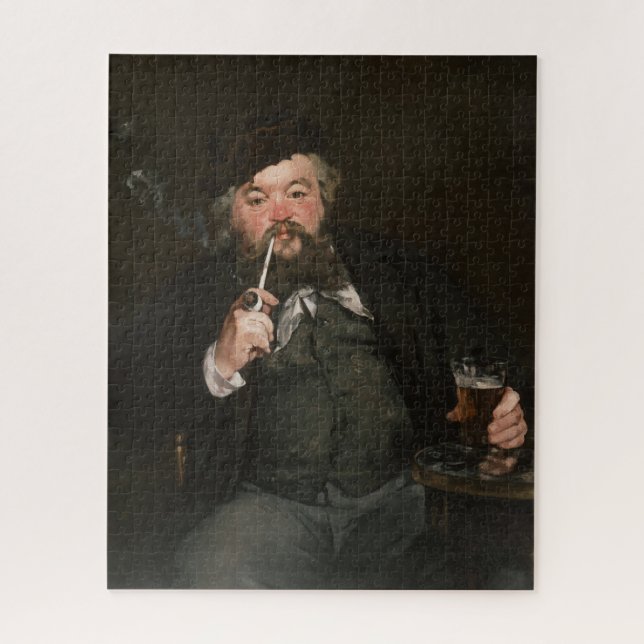 Edouard Manet - A Good Glass of Beer / Le bon bock Jigsaw Puzzle (Vertical)