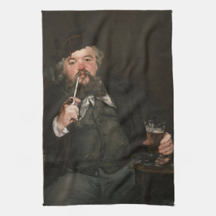 Edouard Manet - A Good Glass of Beer / Le bon bock Kitchen Towel