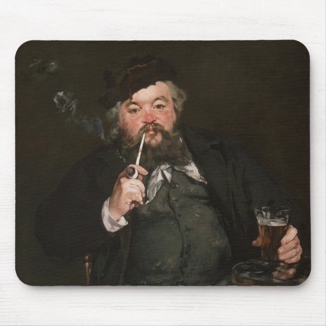 Edouard Manet - A Good Glass of Beer / Le bon bock Mouse Pad (Front)