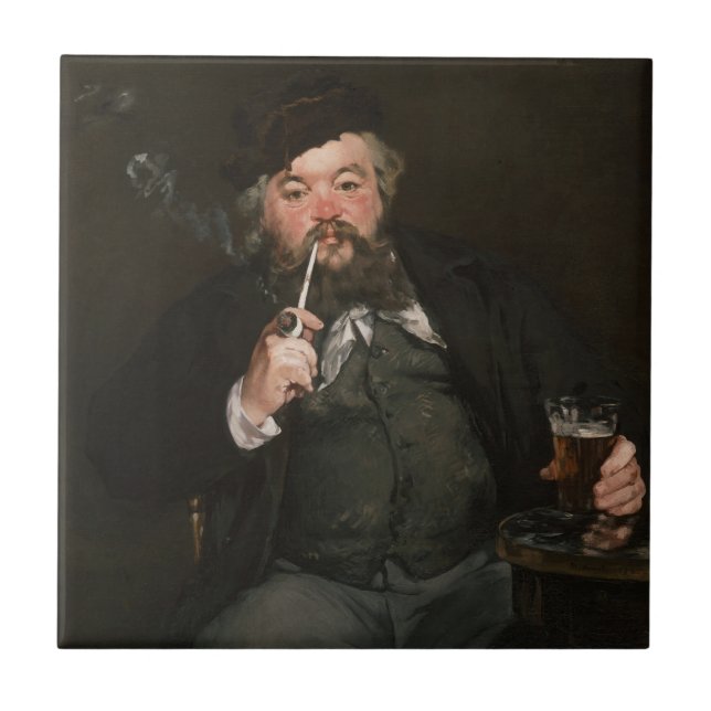 Edouard Manet - A Good Glass of Beer / Le bon bock Tile (Front)