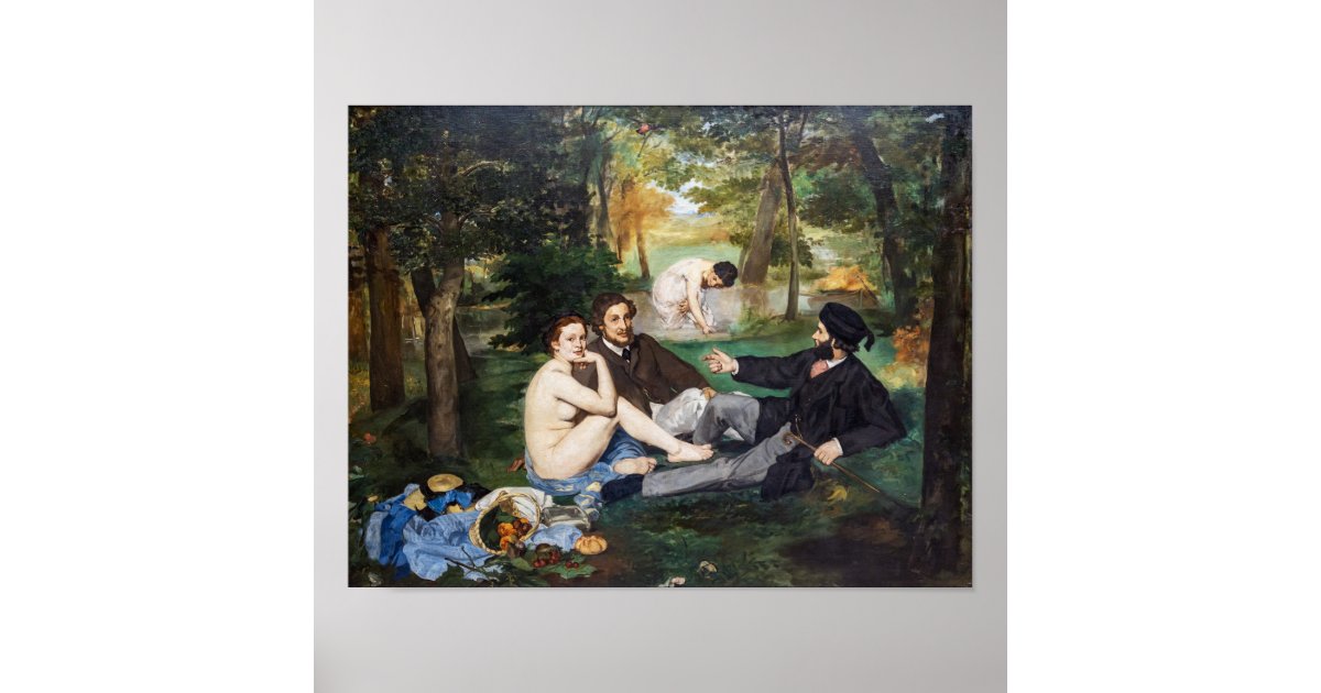 Edouard Manet artwork - Luncheon on the Grass Poster ...