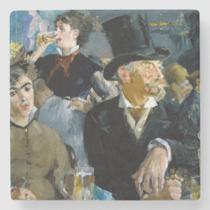 Edouard Manet - At the Cafe Stone Coaster