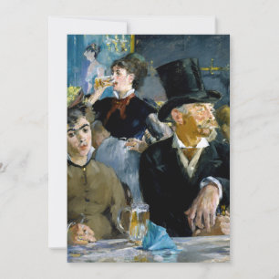 Edouard Manet - At the Cafe Thank You Card
