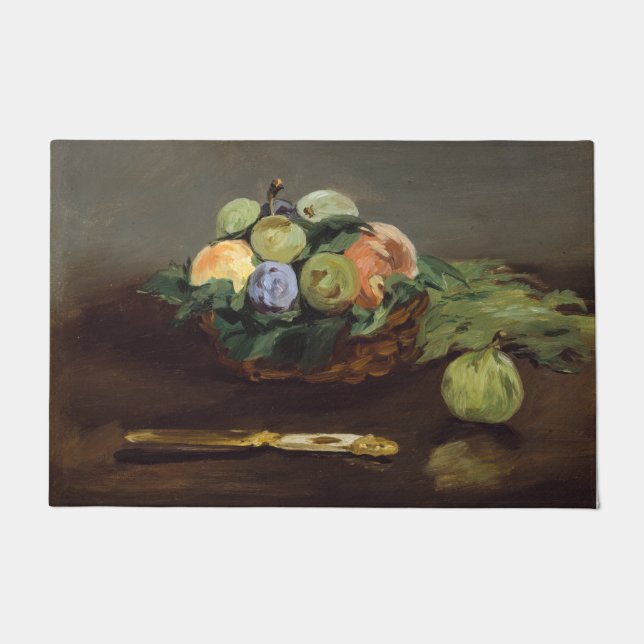 Edouard Manet - Basket of Fruits Doormat (Front)