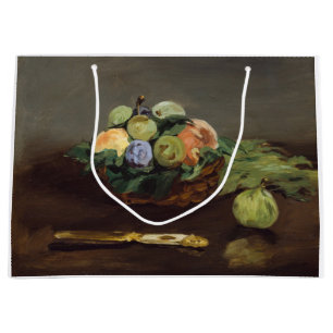 Edouard Manet - Basket of Fruits Large Gift Bag