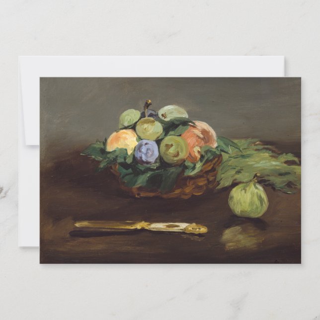 Edouard Manet - Basket of Fruits Thank You Card (Front)