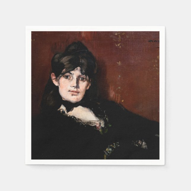 Edouard Manet - Berthe Morisot Reclining Napkin (Front)