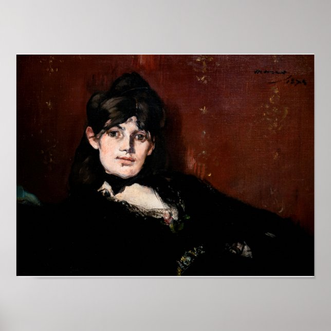 Edouard Manet - Berthe Morisot Reclining Poster (Front)