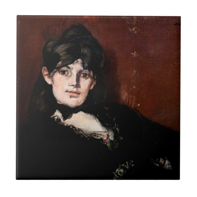 Edouard Manet - Berthe Morisot Reclining Tile (Front)