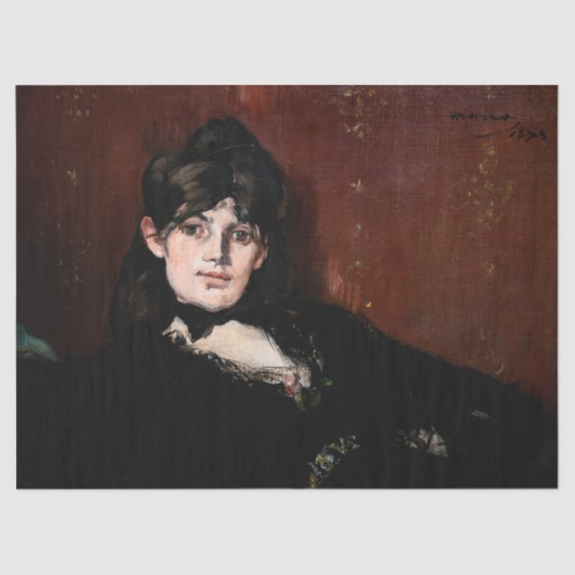 Edouard Manet - Berthe Morisot Reclining Tissue Paper (Front)