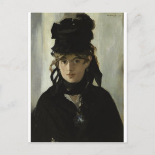 Edouard Manet - Berthe Morisot With a Bouquet Postcard