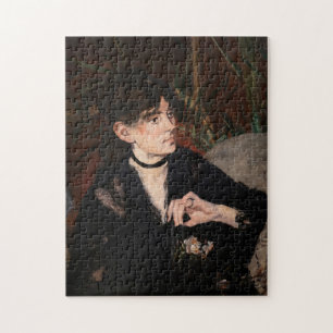 Edouard Manet - Berthe Morisot with a Fan 1874 Jigsaw Puzzle