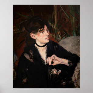 Edouard Manet - Berthe Morisot with a Fan 1874 Poster